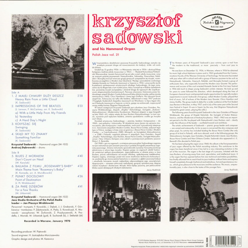 Krzysztof Sadowski - Krzysztof Sadowski And His Hammond Organ