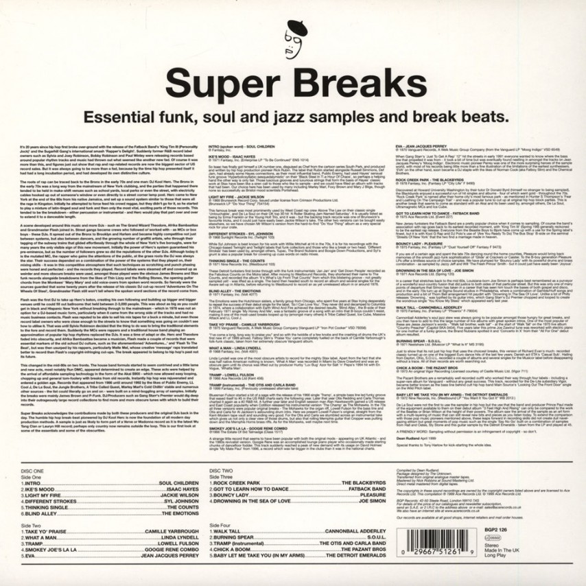 Various Artists - Super Breaks. Essential Funk, Soul And Jazz Samples And Break Beats