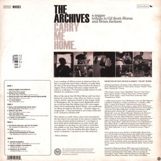The Archives - Carry Me Home: A Reggae Tribute To Gil Scott-Heron & Brian Jackson