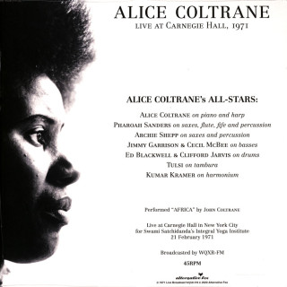 Alice Coltrane - Africa - Live At The Carnegie Hall 1971