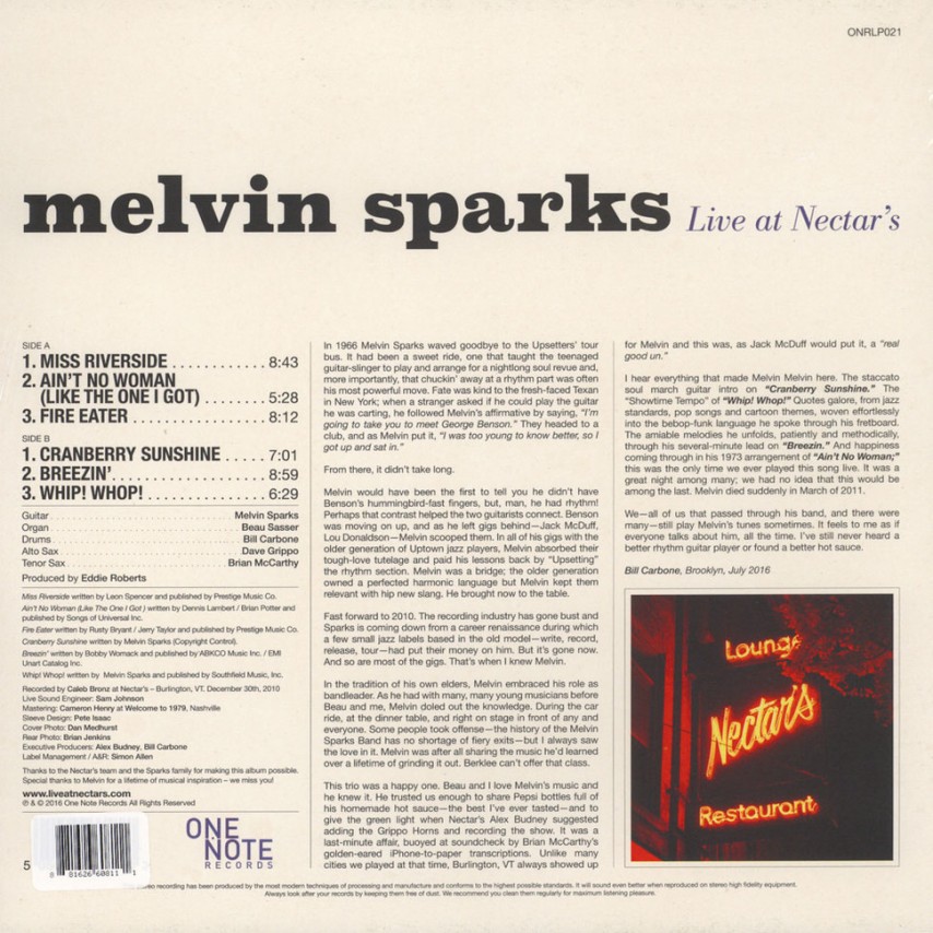 Melvin Sparks - Live at Nectar's