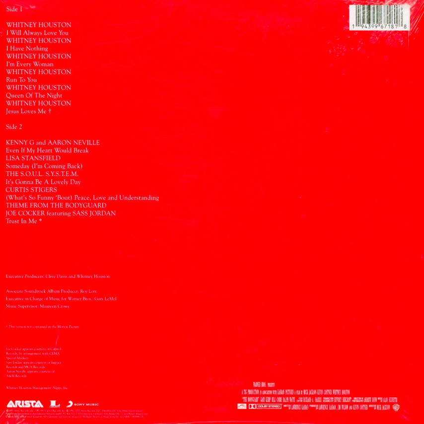 bit Skelne defekt Various Artists - The Bodyguard (Original Soundtrack Album) 30th Anniversary