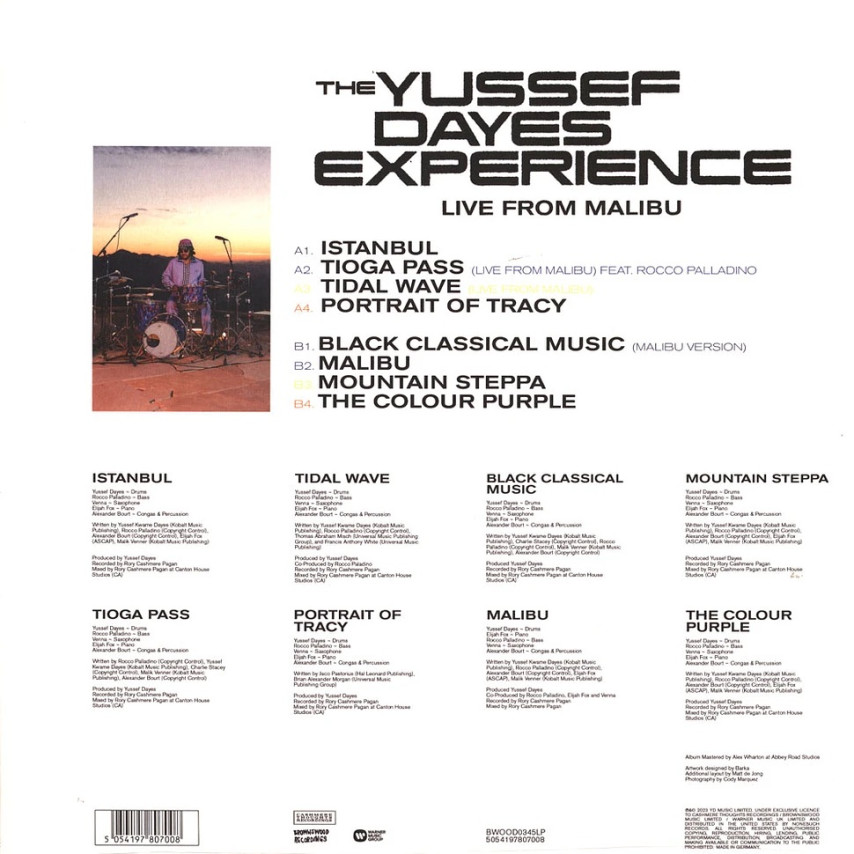Yussef Dayes - Live From Malibu
