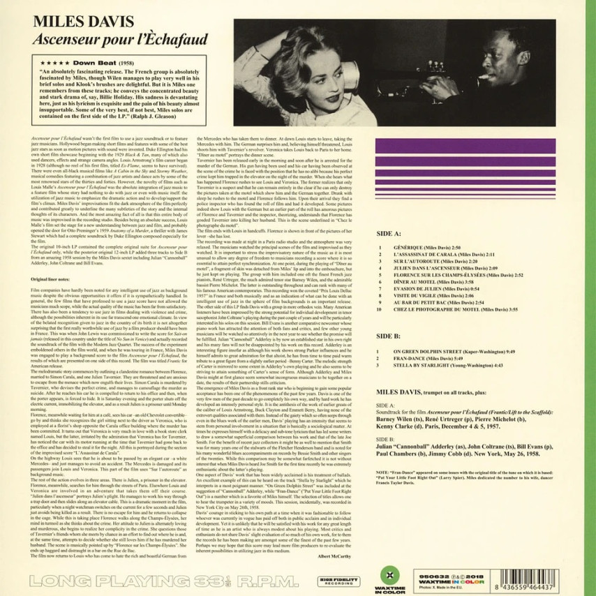Miles Davis - Ascenseur Pour L'Échafaud (Lift To The Scaffold)
