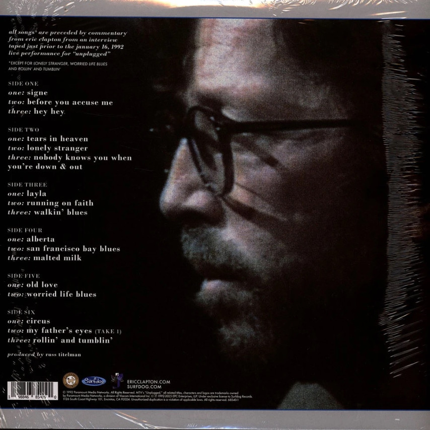 Eric Clapton - Unplugged: Enhanced Edition (Black Vinyl 3LP)