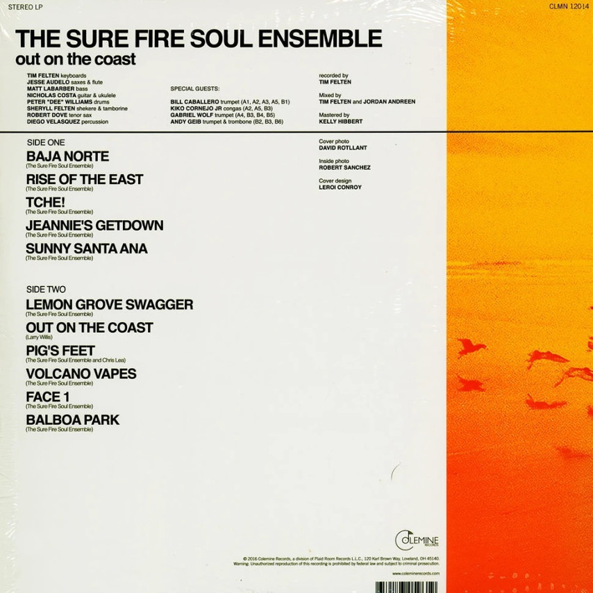 The Sure Fire Soul Ensemble - Out On The Coast (Black Vinyl)