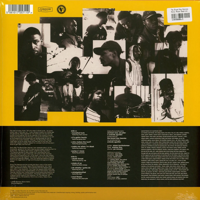 The Brand New Heavies - Heavy Rhyme Experience Vol. 1 (White Vinyl)