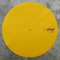 Yellow Leather Turntable Slipmat